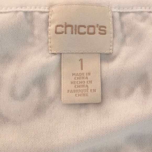 Women’s Chico’s size 1 white lace top - Picture 3 of 3